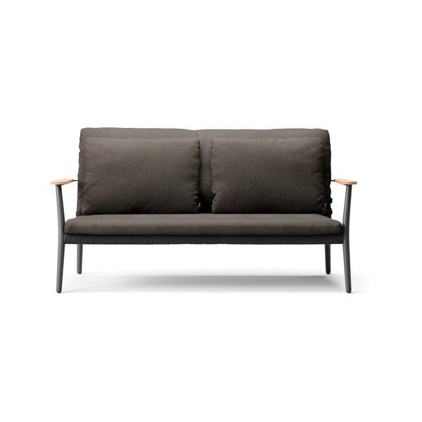 Ciemnoszara sofa ogrodowa Ray – Diphano