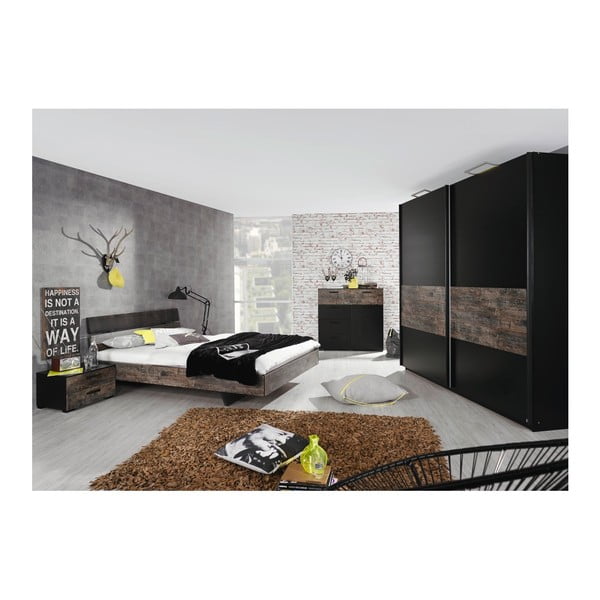 Szafka nocna z 3 szufladami Rauch Sumatra-image-3