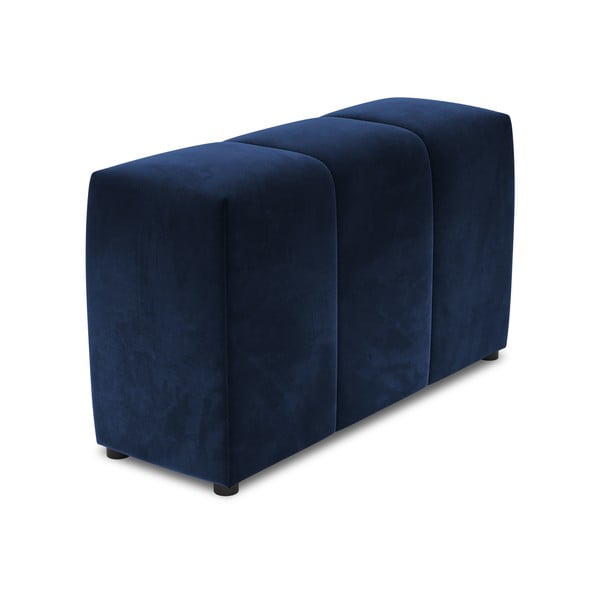 Niebieskie aksamitne oparcie do sofy modułowej Rome Velvet – Cosmopolitan Design