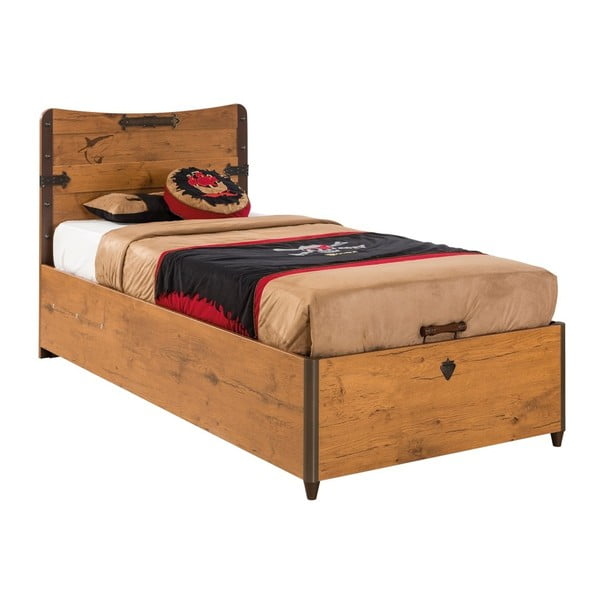 Łóżko jednoosobowe Pirate Bed With Base, 90x190 cm