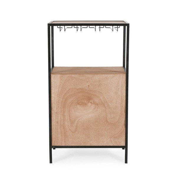 Szafka na wino w naturalnym kolorze liczba butelek 12, 51x91x30 cm Isaac – Yes Everyday-image-4