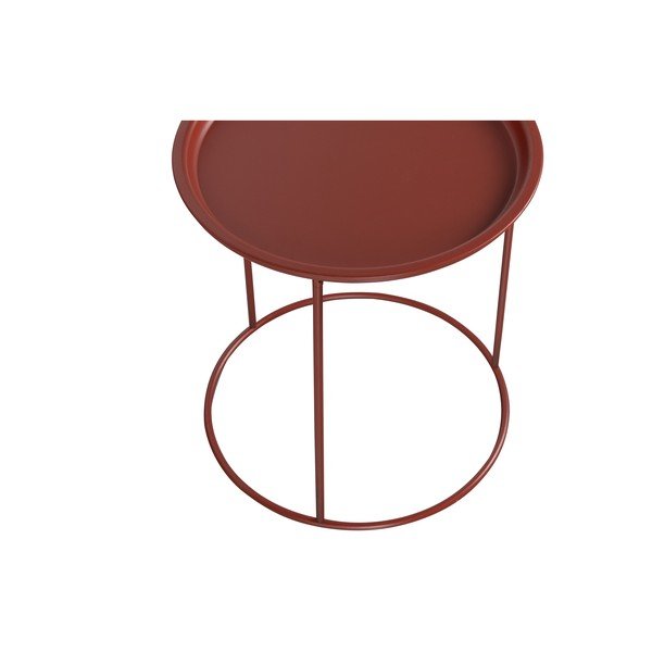 Czerwony stolik WOOOD Ivar, ø 40 cm-image-3
