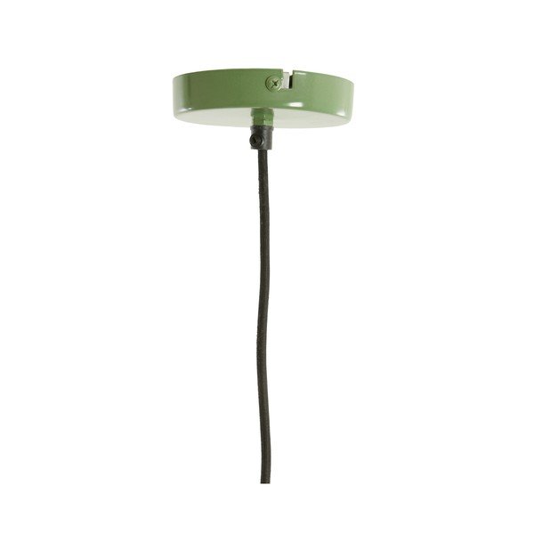 Zielona lampa wisząca z tekstylnym kloszem Zubedo – Light & Living-image-2