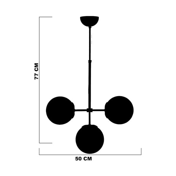 Lampa sufitowa w szaro-złotym kolorze ze szklanym kloszem ø 15 cm Seagull – Squid Lighting-image-3
