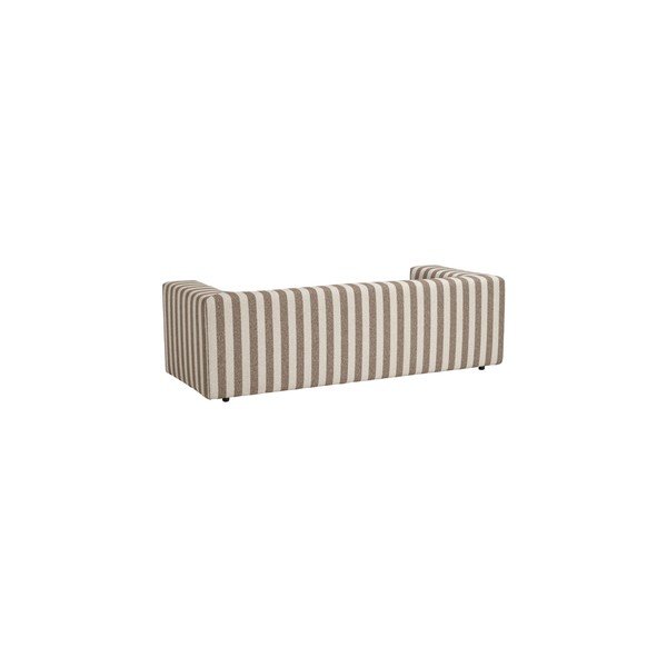 Brązowa/kremowa sofa z tkaniny szenilowej 220 cm Lisa – Ellos Home-image-4