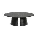Czarny stolik Teulat Cep, ø 110 cm