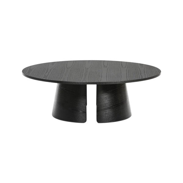 Czarny stolik Teulat Cep, ø 110 cm