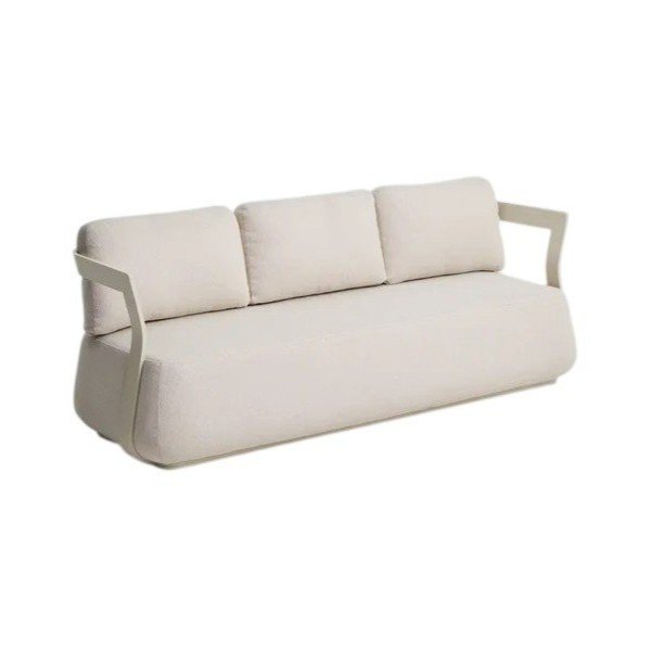 Beżowa tapicerowana sofa ogrodowa Tamaris – Kave Home
