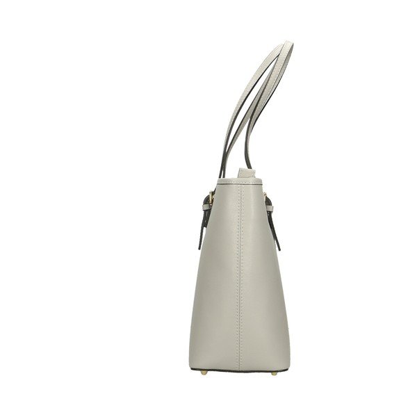 Chicca Borse Ruhalo Grey Leather Handbag-image-2