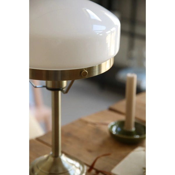 Kremowa/w kolorze mosiądzu lampa stołowa (wysokość 39 cm) Aurelia – Markslöjd-image-2