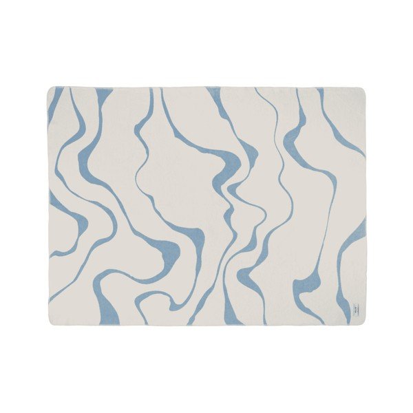 Niebiesko-kremowy koc 150x200 cm Felu – noo.ma-image-3