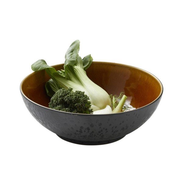 Czarno-pomarańczowa miska kamionkowa ø 30 cm Mensa − Bitz-image-2