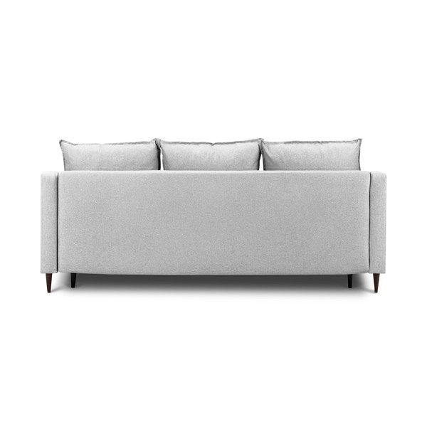 Jasnoszara rozkładana sofa ze schowkiem Mazzini Sofas Ancolie, 215 cm-image-3