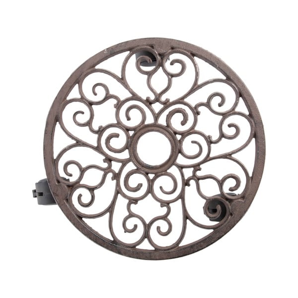 Metalowy kwietnik na kółkach ø 29 cm – Esschert Design-image-4