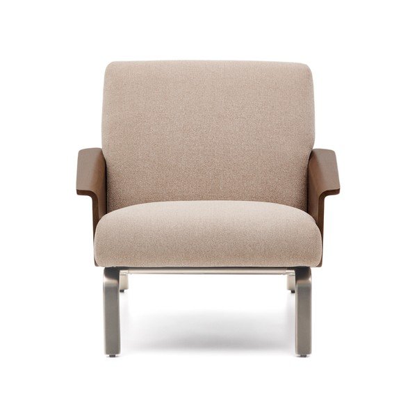 Jasnobrązowy fotel z tkaniny szenilowej Amsen – Kave Home-image-2