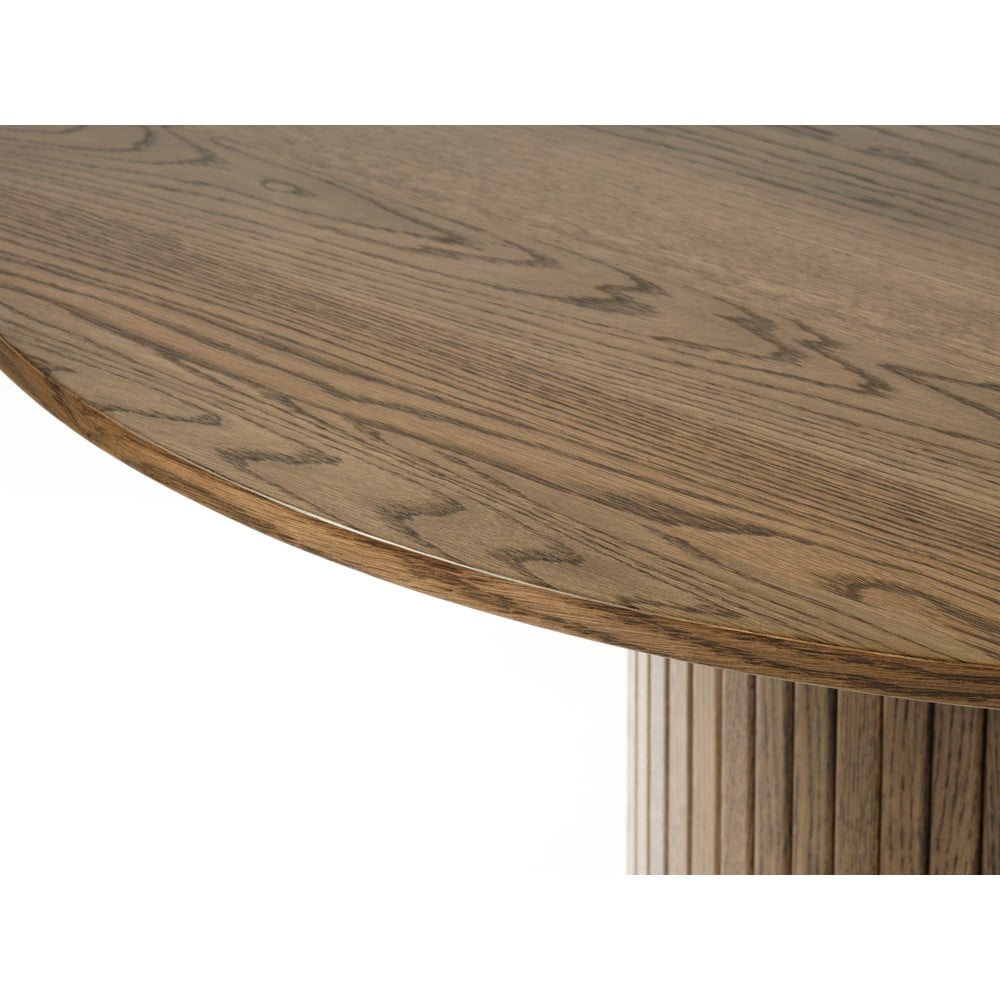 Okrągły stół w dekorze dębu ø 120 cm Nola – Unique Furniture (zdjęcie 6)