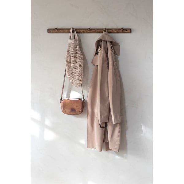 Brązowy wieszak ścienny z litego drewna dębowego 72 cm Roots – Mette Ditmer Denmark-image-1