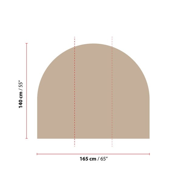 Naklejka na ścianę 165x140 cm Taupe – Ambiance-image-1