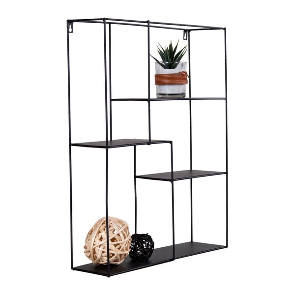 Czarna piętrowa półka metalowa Mons – House Nordic-image-3
