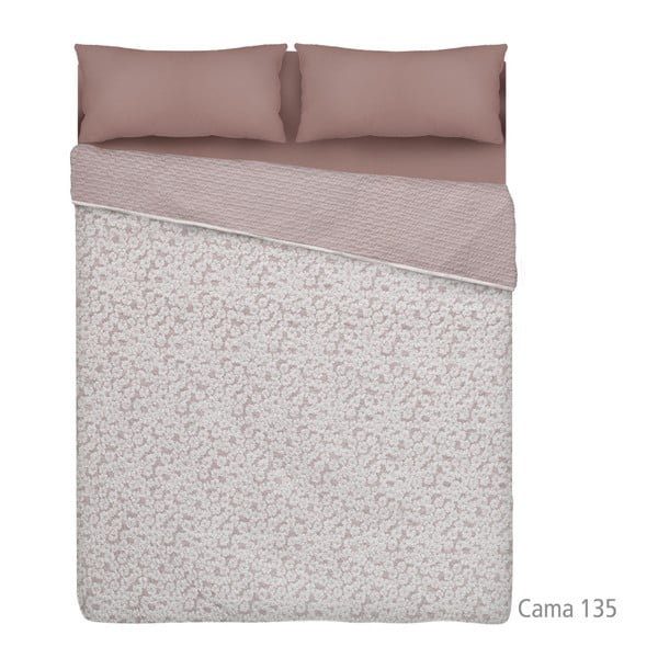 Brązowa narzuta na łóżko Unimasa Floral, 250x260 cm