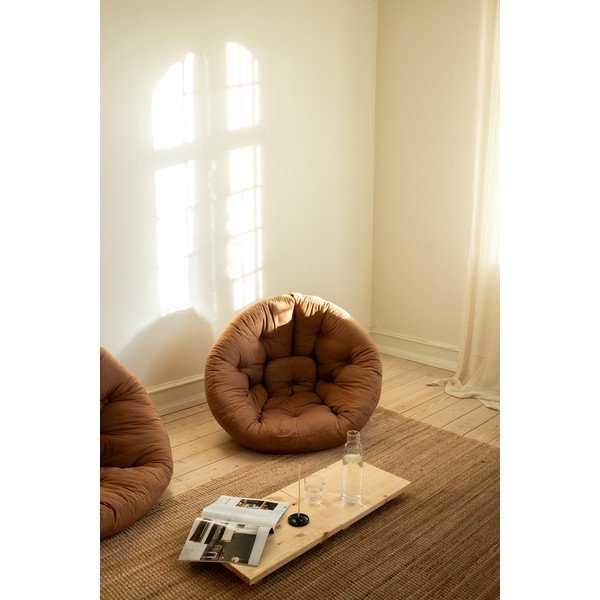 Rozkładany fotel z lnianym obiciem Karup Design Nido Linen-image-4