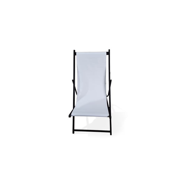 Biały składany leżak ogrodowy Bonami Essentials Deck, dł. 106 cm-image-1