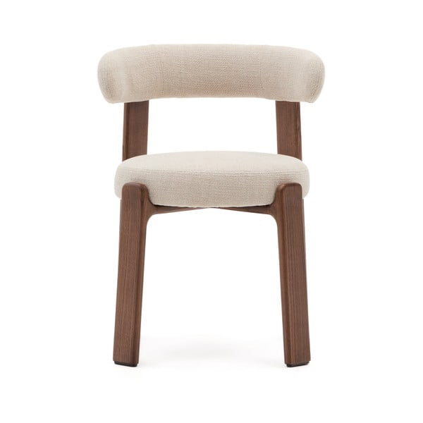 Brązowo-beżowe krzesło z litego drewna jesionowego Granite – Kave Home-image-3