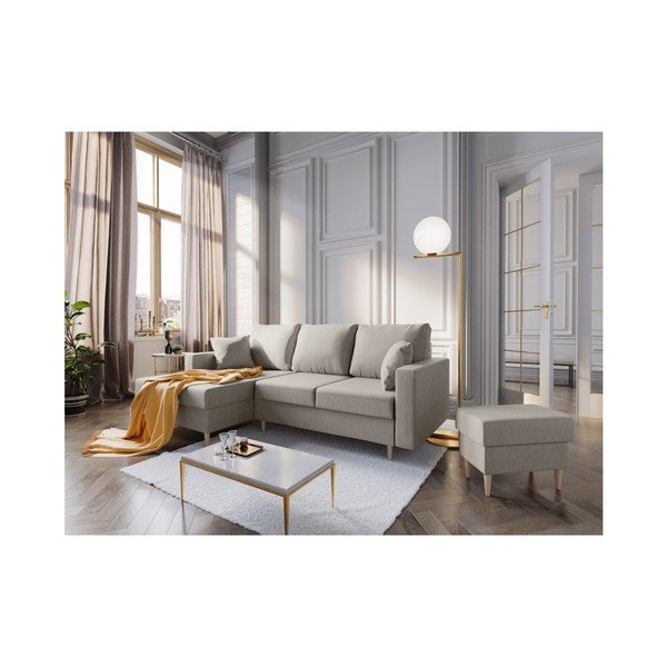 Beżowy puf Mazzini Sofas Aubrieta, 60x45 cm-image-4