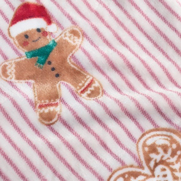 Poduszka dekoracyjna ze świątecznym motywem 30x50 cm Christmas Gingerbread Stripe – Catherine Lansfield-image-2