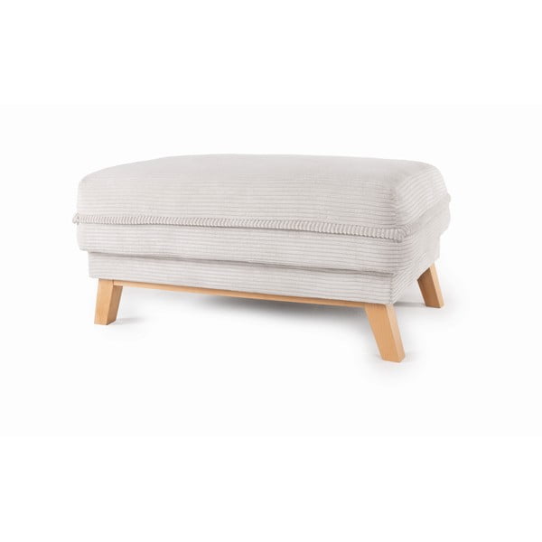 Beżowy sztruksowy podnóżek Tori – Bonami Selection-image-2