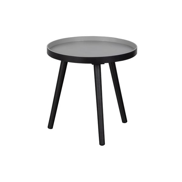 Czarny stolik WOOOD Sasha, ø 41 cm-image-1