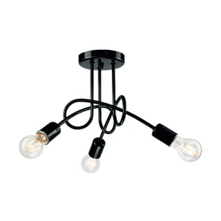Czarna lampa wisząca na 3 żarówki LAMKUR Camilla