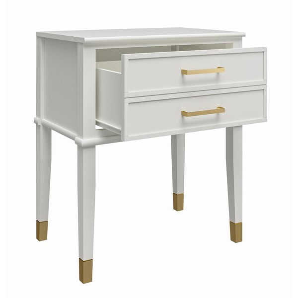 Biała szafka nocna Westerleigh – CosmoLiving by Cosmopolitan-image-3