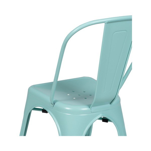 Turkusowe metalowe krzesła zestaw 2 szt. – Ixia-image-4