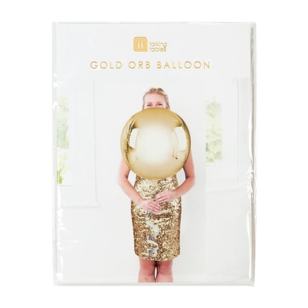 Balon w kolorze złota Talking Tables Orb, ⌀ 40 cm