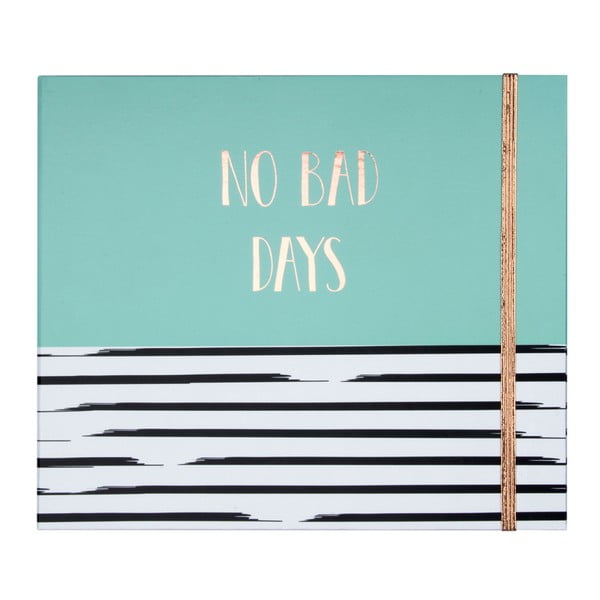 Kalendarz tygodniowy z karteczkami samoprzylepnymi i przegródką Tri-Coastal Design No Bad Days
