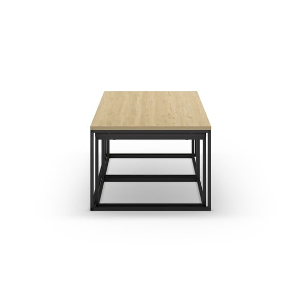 Szaro-naturalne stoliki zestaw 3 szt. 60x110 cm Camelia – Marckeric-image-3