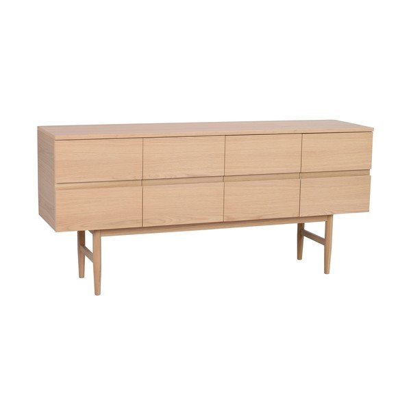 Naturalna niska komoda w dekorze dębu 160x75 cm Moresby – Rowico-image-2