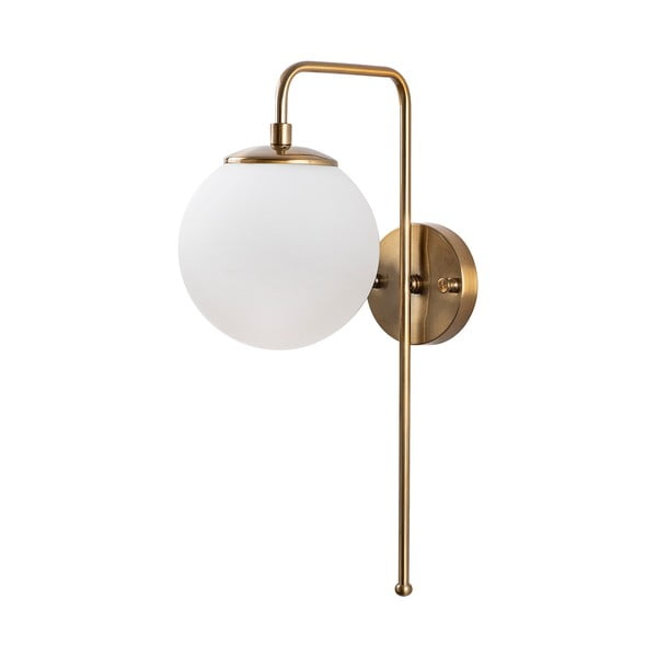 Biały/w kolorze mosiądzu kinkiet Viran – Opviq lights