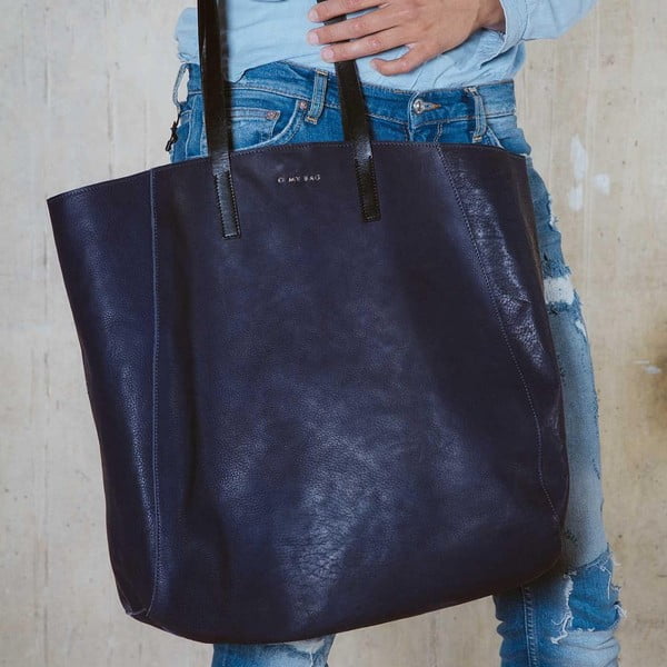 Skórzana torebka Jazzy Less Blue-image-1