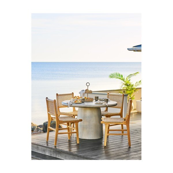 Okrągły stół ogrodowy ceramiczny ø 60 cm Bonnet – House Nordic-image-1