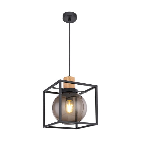 Czarna lampa wisząca 19x19 cm Retro 2 – Candellux Lighting-image-2