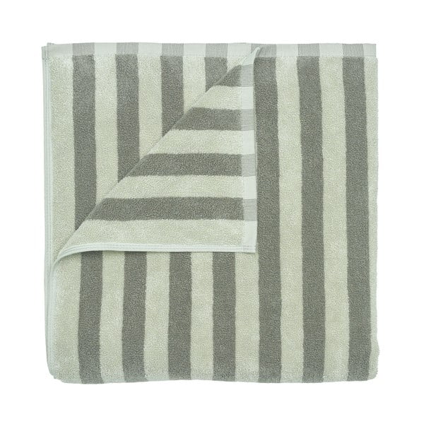 Zielony ręcznik kąpielowy z bawełny organicznej frotte 70x140 cm Arto – Blomus