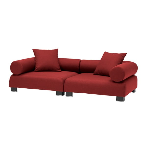 Czerwona sofa dwuczęściowa 13Casa Etna