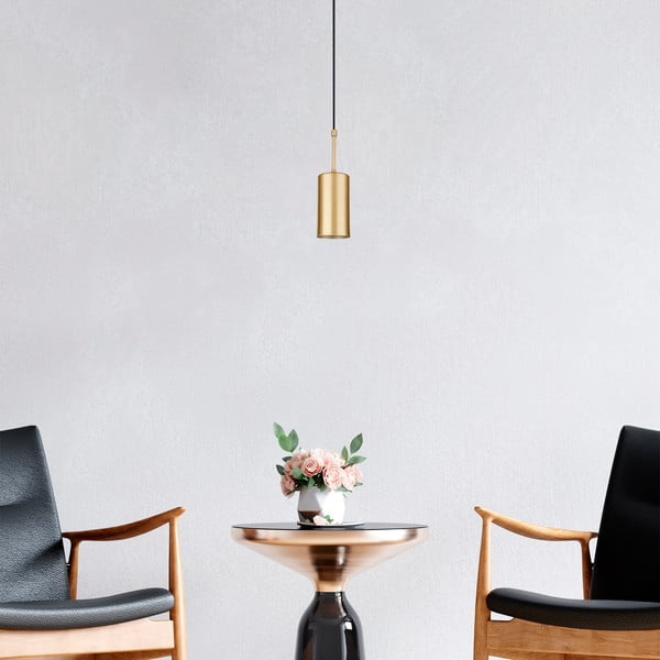 Lampa wisząca w kolorze złota Squid Lighting Geo, wys. 124 cm-image-2