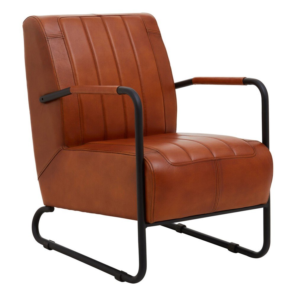 Brązowy skórzany fotel Buffalo – Premier Housewares