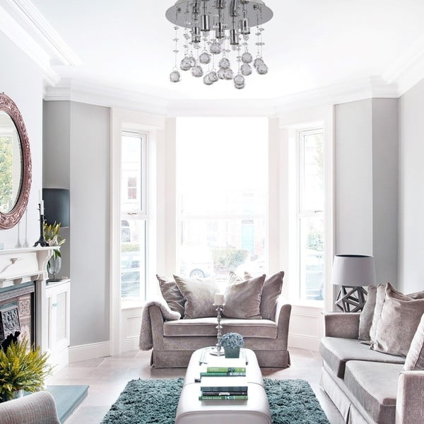 Lampa sufitowa Evergreen LightsDrops Chrome, ⌀ 26 cm-image-1