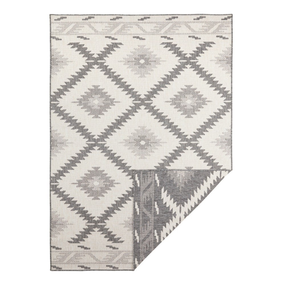 Szaro-kremowy dywan odpowiedni na zewnątrz NORTHRUGS Malibu, 170x120 cm