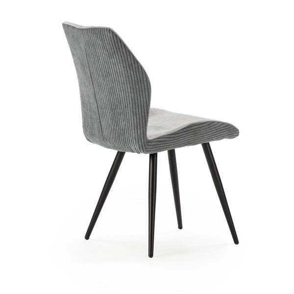 Jasnoszare sztruksowe krzesła zestaw 2 szt. Adaya – Marckeric-image-4