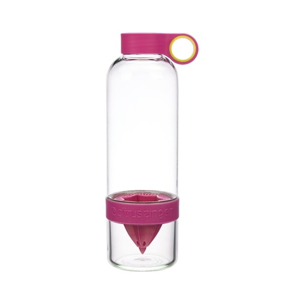 Butelka na wodę i cytrusy Citruszinger, różowa